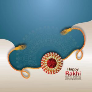 Download Rakhi card design for happy raksha bandhan celebration for free