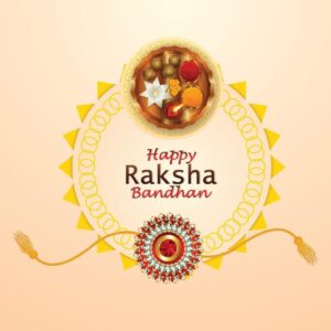 Download Realistic raksha bandhan with creative rakhi for free