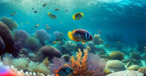 Firefly Fish swimming in a coral reef 29474