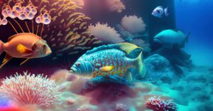 Firefly Fish swimming in a coral reef 37147