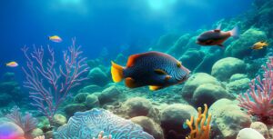 Firefly Fish swimming in a coral reef 39349