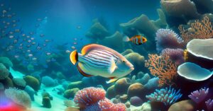 Firefly Fish swimming in a coral reef 39630