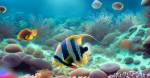Fishes Swimming in a coral reef, Free Images Download HD