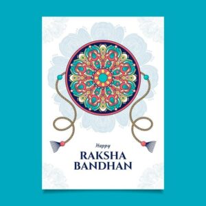 Free Vector Hand drawn raksha bandhan greeting card 1
