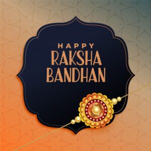 Free Vector Happy raksha bandhan elegant rakhi festival greeting design 1