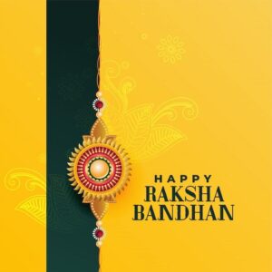Free Vector Happy raksha bandhan indian festival beautiful greeting card