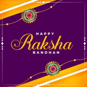 Free Vector Indian festival of brother and sister raksha bandhan background