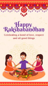 Gradient Festive Happy Raksha Bandhan WhatsApp Status 1