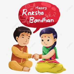 Happy Raksha Bandhan Hd Transparent Happy Raksha Bandhan Illustration Raksha Bandhan Holiday Girl Illustration PNG Image For Free Download 1