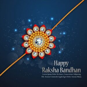 Premium Vector Raksha bandhan greeting card design for happy raksha bandhan
