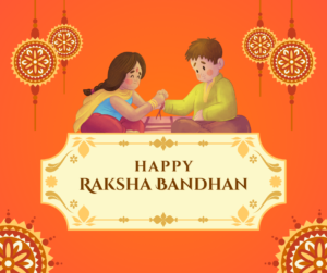 Yellow and Cream Simple Happy Raksha Bandhan Greeting Facebook Post 9