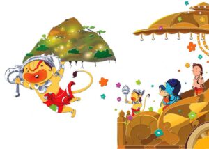 Lord hanuman Children Book Illustrations