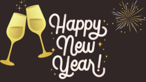 Black and Gold Typographic Happy New Year Video 25
