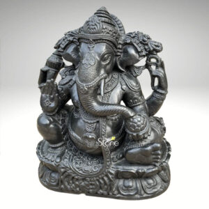 the stone studio designer sitting ganesha idol