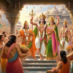 Lord Ram and Sita in AI avatar