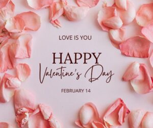 Red Pink Pastel Watercolor Happy Valentines Day Facebook Post 1