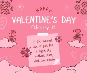 Red Pink Pastel Watercolor Happy Valentines Day Facebook Post 3