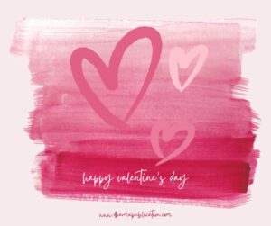 Red Pink Pastel Watercolor Happy Valentines Day Facebook Post