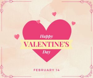 Red Pink Pastel Watercolor Happy Valentines Day Facebook Post 33