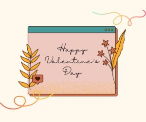 Red Pink Pastel Watercolor Happy Valentines Day Facebook Post 50