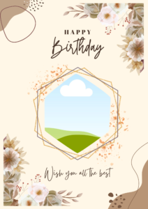 White Minimalist Happy Birthday Flyer 17