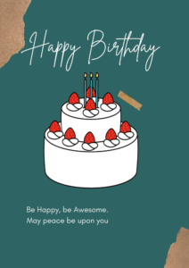 White Minimalist Happy Birthday Flyer 48