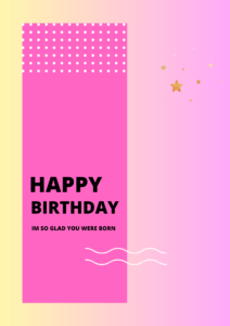 White Minimalist Happy Birthday Flyer 94