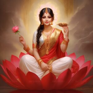 Default a beautiful painting of Hindu goddess Lakshmi beautifu 0 1