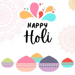 Colorful happy holi greetings instagram post 1