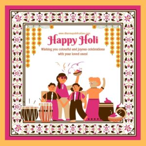 Colorful happy holi greetings instagram post 44