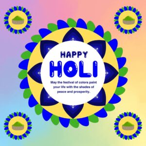 Colorful happy holi greetings instagram post 70
