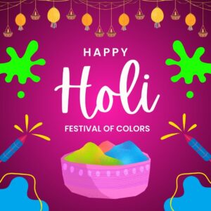 Colorful happy holi greetings instagram post 76