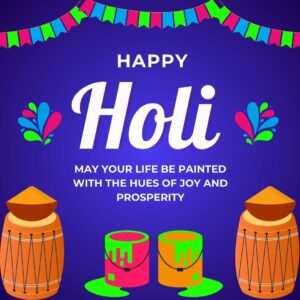 Colorful happy holi greetings instagram post 77