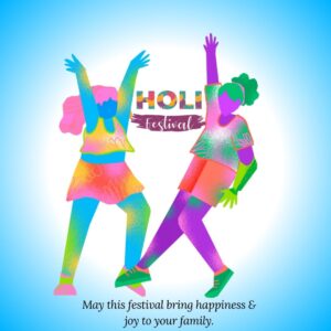 Colorful happy holi greetings instagram post 8