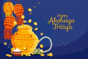 Premium Vector Happy akshaya tritiya candles in the night