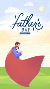 Beige Minimalist Watercolor Illustrated Happy Fathers Day Instagram Story 13