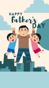 Beige Minimalist Watercolor Illustrated Happy Fathers Day Instagram Story 3