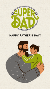 Beige Minimalist Watercolor Illustrated Happy Fathers Day Instagram Story 40