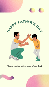 Beige Minimalist Watercolor Illustrated Happy Fathers Day Instagram Story 57