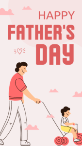 Beige Minimalist Watercolor Illustrated Happy Fathers Day Instagram Story 58