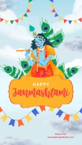 Traditional Shri Krishna Janmashtami Greeting WhatsApp Status 6