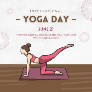 Green Illustrative Yoga Day Instagram Post 3